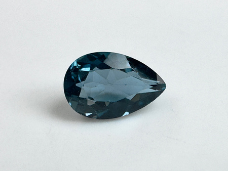 Topaz london blue gruszka fasetowany 6x4 mm