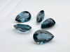 Topaz london blue gruszka fasetowany 6x4 mm