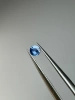 Szafir niebieski naturalny fasetowany okrągły fi 3,53 mm