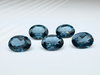 Topaz london blue owal fasetowany 8x6 mm
