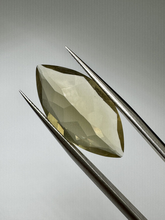 Lemon kwarc naturalny fasetowany markiza 23 x 11 mm