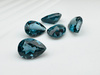 Topaz london blue gruszka fasetowany 7x5 mm