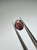 Turmalin fasetowany czerwony owal 5 x 4 mm