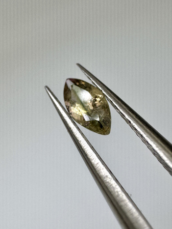 Turmalin fasetowany zielony markiza 6,7 x 3,24 mm