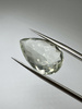 Zielony ametyst prasiolit fasetowany gruszka 21 x 13 mm