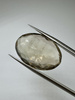 Kwarc dymny naturalny fasetowany owal 25 x 17 mm
