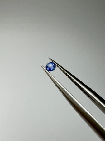 Szafir niebieski naturalny fasetowany okrągły fi 3,5 mm
