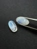 Moonstone rainbow kamień księżycowy para owal 14x7 mm