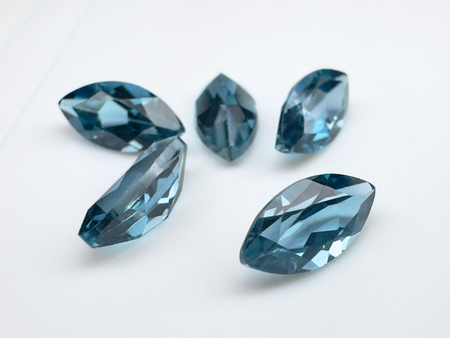 Topaz london blue markiza fasetowany 8x4 mm