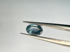 Szafir niebieski owal fasetowany 6x4 mm