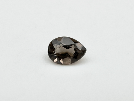 Kwarc dymny gruszka fasetowany 4x3 mm