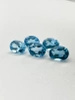 Niebieski topaz owal fasetowany 8x6 mm