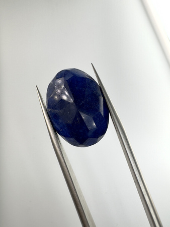 Szafir niebieski naturalny fasetowany owal 19,5x14,5 mm