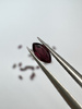 Granat rodolit naturalny fasetowany markiza 6x3 mm