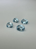 Topaz niebieski naturalny fasetowany owal 6x4 mm