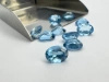 Niebieski topaz owal fasetowany 8x6 mm