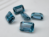 Topaz london blue oktagon fasetowany 6x4 mm