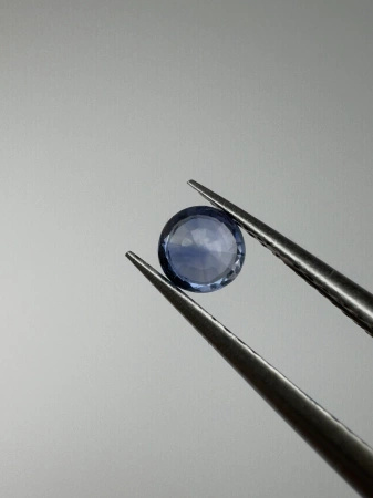 Szafir niebieski naturalny fasetowany okrągły fi 3,51 mm