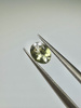 Turmalin fasetowany zielony owal 5 x 4 mm