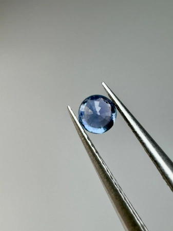 Szafir niebieski naturalny fasetowany okrągły fi 3,53 mm
