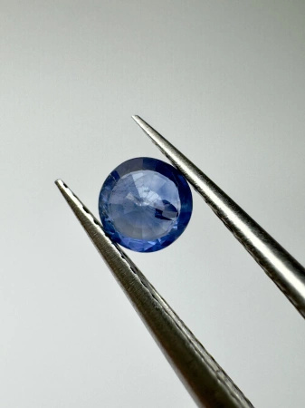 Szafir niebieski naturalny fasetowany okrągły fi 3,94 mm