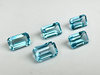 Topaz niebieski oktagon fasetowany 5x3 mm