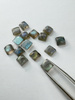 Labradoryt naturalny kaboszon kwadrat 7x7 mm
