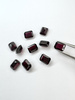 Granat rodolit  naturalny fasetowany oktagon 8x6 mm