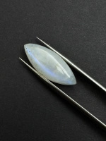 Moonstone rainbow kamień księżycowy kaboszon markiza 28,8x11,5 mm