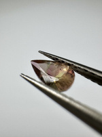 Turmalin fasetowany dwukolorowy gruszka 5 x 3 mm