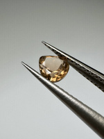 Turmalin fasetowany miedziany gruszka 4,40 x 4,32 mm