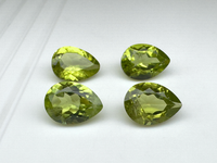 Perydot oliwin gruszka fasetowany 8x6 mm