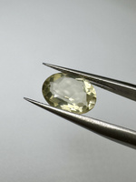 Lemon kwarc naturalny fasetowany owal 11 x 9 mm