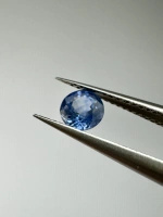 Szafir niebieski naturalny fasetowany okrągły fi 4,45 mm