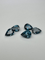 Topaz london blue gruszka fasetowany 8x6 mm