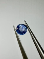 Szafir niebieski naturalny fasetowany okrągły fi 3,51 mm