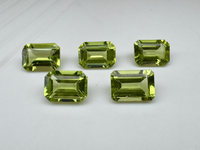 Perydot oliwin oktagon fasetowany 7x5 mm