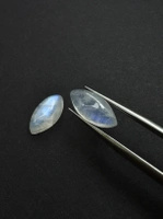 Moonstone rainbow kamień księżycowy para markiza 14x7 mm