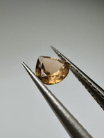 Turmalin fasetowany miedziany gruszka 4,60 x 4,55 mm