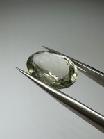 Zielony ametyst prasiolit fasetowany owal 17 x 12 mm