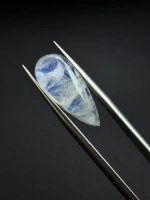 Moonstone rainbow kamień księżycowy kaboszon łezka 19,9x8,6 mm