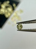 Szafir jasnożółty naturalny okrągły fasetowany 1,75 mm