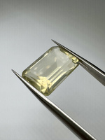 Lemon kwarc naturalny fasetowany oktagon 17 x 12 mm
