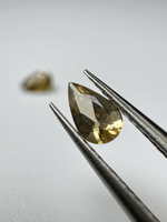 Turmalin fasetowany miedziany gruszka 5 x 3 mm