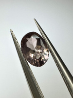 Turmalin fasetowany różowy owal 6x4 mm