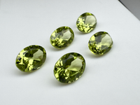 Perydot oliwin owal fasetowany 7x5 mm