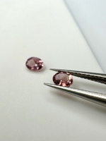 Turmalin fasetowany różowy owal 4x3 mm