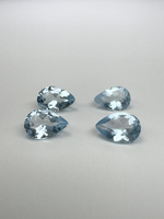 Topaz niebieski gruszka fasetowany 7x5 mm