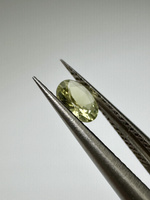 Turmalin fasetowany zielony owal 5 x 4 mm