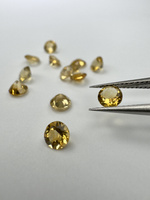 Cytryn naturalny fasetowany okrągły fi 4 mm 